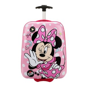 Disney Minnie Mouse Bows & Shooting Stars Black & Pink 16.5" Rolling Luggage - 1 of 4