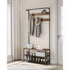 VASAGLE Coat Rack with Shoe Storage, Hall Tree Rustic Brown and Black - 2 of 4