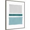 22" x 30" Painted Weaving V Blue Green by Piper Rhue Framed Canvas Wall Art Gray Wash - Amanti Art - 2 of 4