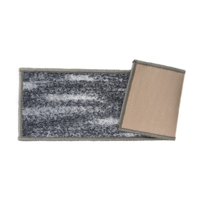 Gray Distressed Abstract Non-Slip Stair Treads Set of 13