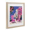 Stupell Industries Beach Chair Meetup in Pink Framed Print Under Glass - 2 of 4