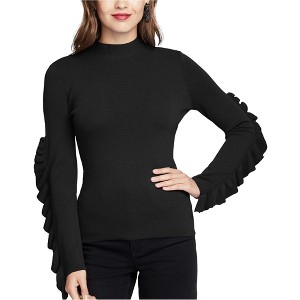 Rachel Roy Womens Ruffle-Sleeve Knit Sweater - 1 of 1