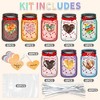 48 Valentine's Day cards, kraft paper candy jar, Valentine's Day cards with 48 transparent sealed bags,Christmas gift (excluding candy) - 3 of 4