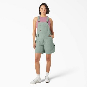 Dickies Women's Relaxed Fit Bib Shortalls, 7" - 1 of 2