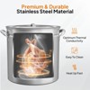 ROVSUN 102QT Stainless Steel Seafood Boil Pot with Strainer Basket, Lid & Hook, Versatile Stock Pot for Turkey Frying & Crab, Lobster, Shrimp Boiling - 3 of 4