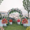 2-Pack Artificial Shrubs with Ground Spikes, UV Resistant Fabric Outdoor Bushes for Garden, Porch & Indoor Decor - 4 of 4