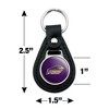 University of Montevallo Primary Logo Black Leather Keychain - 2 of 4