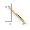 Black Bow Jewelry 1mm 14K Yellow Gold Solid Box Chain Necklace - 4 of 4