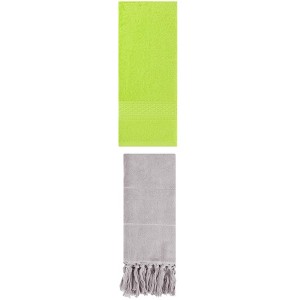 REGALWOVEN 2 Packs Solid Textured and Tassels Soft Absorbent Decorative Hand Towel - 1 of 4