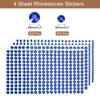 Unique Bargains Acrylic Self-Adhesive Craft Decorative 4 Sheets Rhinestone Stickers - 2 of 4