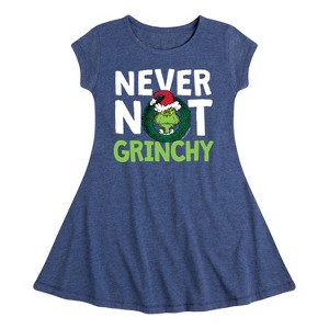 Girls' - Dr. Seuss -  Fit & Flair Cap Sleeve Dress - 1 of 3