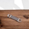 Slickblue 7" Stainless Steel Bottle Opener with Comfortable Grey Leatherette Grip, Ideal for Daily Use - 3 of 3