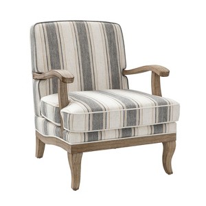 Rinaldo Farmhouse Style Armchair with Romantic Stripes Armchair for Living Room Lounge Bedroom| ART OF LIVING DESIGNS - 1 of 4