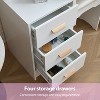 TOBILI Vanity Desk with Sliding Mirror and Lights, Vanity Set with 4 Drawers,3 Color Adjustable Lighting Modes, Makeup Dressing Table for Bedroom - 4 of 4