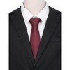 INSPIRE CHIC Men's Solid Color Classic Textured Neck Ties for Formal - 4 of 4