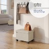 StorageBud Storage Ottoman for Bedroom End of Bed, Fabric Storage Bench, Large Storage Ottoman Bench, Entryway Bench with Storage - 3 of 4