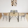 Dining Chairs Set of 4, Modern Accent Chairs, with Sturdy Black Metal Legs - 3 of 4