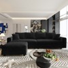 KTMBDW 102.4" Sofa Couch, Comfy Couches for Living Room, Plush Corduroy Sofas for Living Room, Tool-Free Setup Deep Seat Sofa - 2 of 4