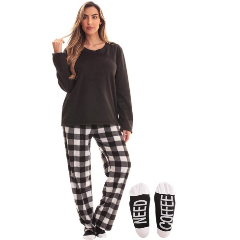 Just Love Ultra-soft Womens Pajama Pant Set With Matching Socks With  Sayings / Christmas Pajamas 6734-10195-wht-3x : Target