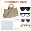 Unique Bargains PU Leather Waterproof Multi-Function Eyeglass Case with handle 7.1" x 3.3" - 2 of 4