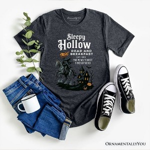 Headless Horseman Sleepy Hollow Halloween T-Shirt, Dead and Breakfast Retro Tee| OrnamentallyYou - 1 of 4