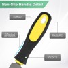 Unique Bargains Flat Metal File High Carbon Steel PVC Grip Handle Hand Files W PVC Grip - 4 of 4