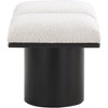 Meridian Furniture,Pavilion Boucle Fabric Bench - 3 of 4