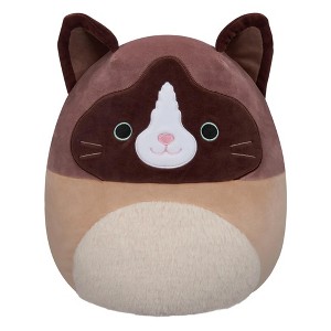 Squishmallows 12 Inch Plush | Woodward the Brown and Tan Snowshoe Cat - 1 of 4