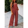 BLUEMING Womens Jumpsuits Loose Bib Pants Overalls Adjustable Straps Baggy Rompers Jumpsuits Wide Leg Pants - 2 of 2