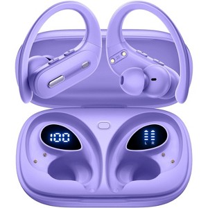 OFNEX Wireless Earbuds Bluetooth 5.3 Headphones 90 Hrs Playtime Ear buds with Wireless Charging Case Power Display Over-ear Earphones - 1 of 4