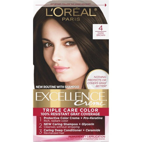 6 Light Brown L'oreal Pro DIA Richesse Demi-Permanent Tone-on-Tone Creme  Hair Color Dye (Ammonia-Free)