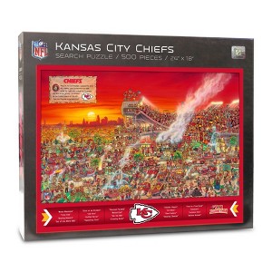 NFL Kansas City Chiefs Joe Journeyman Seek and Find Puzzle - 500pc - 1 of 4