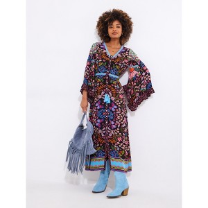 Joe Browns Groovy Tassel Midi Dress - 22 W, Kaleidoscope Floral : Target