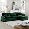 Oversized 115.34" Corduroy Modular L-Shaped Sectional Sofa with Double-Layer Cushions and Ottomans, 4-Piece Free combination Sofa - 3 of 4