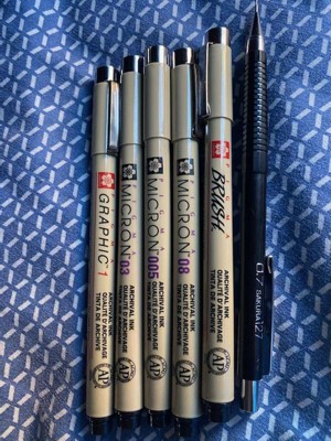 Sakura Manga Comic Pro Pen Marker Set, Pigma Micron Ink Sakura 6 Penne,  Pennarelli Ottimo per colorare, penne per lo studio della Bibbia, studio  biblico induttivo -  Italia
