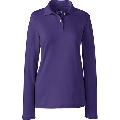 Lands end women's long sleeve store polo shirts