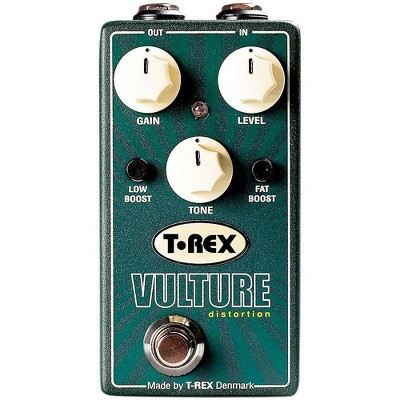 T-Rex Engineering Vulture Distortion Guitar Effects Pedal with Low and Fat Boost