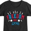 Girls' - Instant Message - 4th of July Fitted Short Sleeve Graphic T-Shirt - 2 of 4