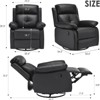 Infurnic Accent Chairs Small Recliner Chair for Adults for Small Spaces, Bedroom and Living Room, Black,34.2"*32.2"*39.3" - 4 of 4