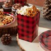 Blue Panda 192 Piece Red Buffalo Plaid Dinnerware Set for Lumberjack Party Supplies (Serves 24) - 3 of 4