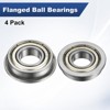 Unique Bargains Chrome Steel Durable Multipurpose Use Flanged Ball Bearing - 4 of 4