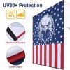 Yescom 7.7x8.2 Ft Carside Awning Replacement Fabric with Side Wall Roof Rack Overland Multicolor - 3 of 4