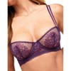 Adore Me Women's Evah Balconette Bra 36c / Crown Jewel Purple