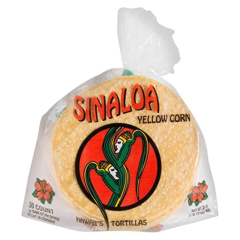 Sinalo Yellow Corn Hawaii Wraps Tortillas - 28oz/30ct, 1 of 2