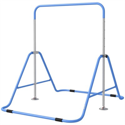 SEVOBAL Home Gyms, Adjustable Folding Gymnastics Bar for Home Practice and Training for Ages 3 to 8, Blue, 17.72"*16.54"*22.84"