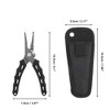 Unique Bargains Fishing Pliers Ergonomic Grip Design Fishing Pliers for Saltwater 1 Set - 2 of 4