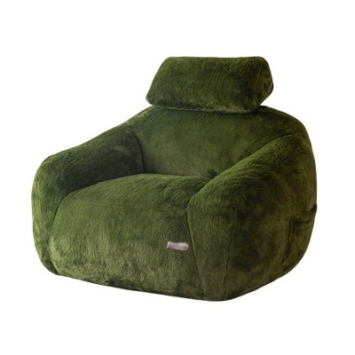 MAXYOYO Giant Bean Bag Chair with Pillow - Plush Large Bean Bag Chair Couch (Zippered Link Pillow)