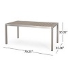 GDFStudio Crested Bay Outdoor Aluminum and Faux Wood 3 Piece Picnic Set - 3 of 4