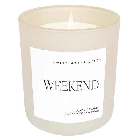 Wick Ambered Tonka Jar Candle - Gray 15 oz