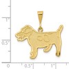 Black Bow Jewelry 14k Yellow Gold Jack Russell Terrier Pendant - 4 of 4